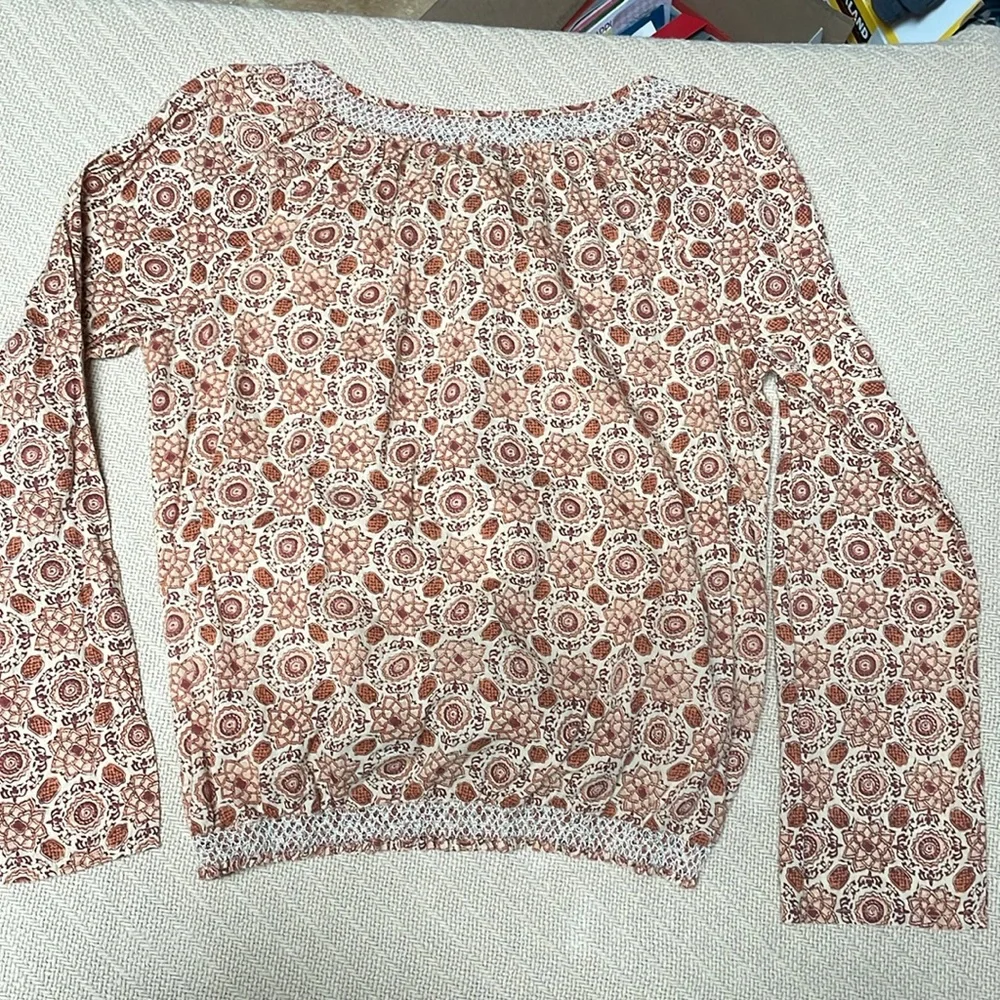 Lucky Brand long sleeve blouse SIZE Large…I do love and take offers! - Picture 3 of 13